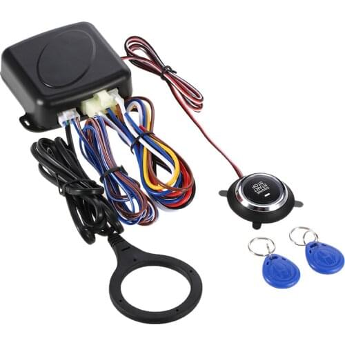 Start stop Hot One way auto Car Alarm System with remote start engine keyless entry system carro dropshipping