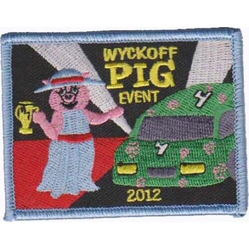 Embroidery Pig Patch Fashion Label Tags Factory Direct Sales OEM Services and Competitive Price Accept Custom MOQ 100pcs