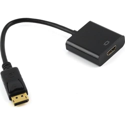 New Active ATI Eyefinity HD 4K DisplayPort 1.2 DP Male to HDMI Female Video Audio HDTV Black Adapter Converter Multiple Monitor