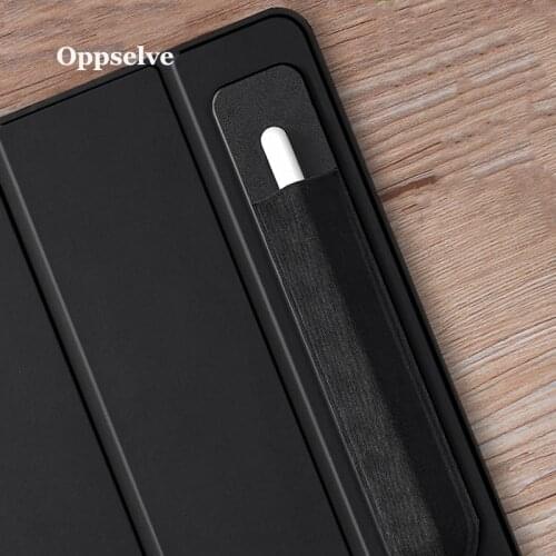 Oppselve Adhesive Soft PU Tablet Pencil Holder Sleeve for iPad Full Protective Pen Case Durable Cover Pouch Tablet Accessories