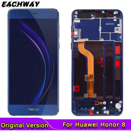 Original For Huawei Honor 8 LCD Display Touch Screen Digitizer Honor8 For 5.2" Huawei Honor 8 LCD With Frame FRD-L19 FRD-L09