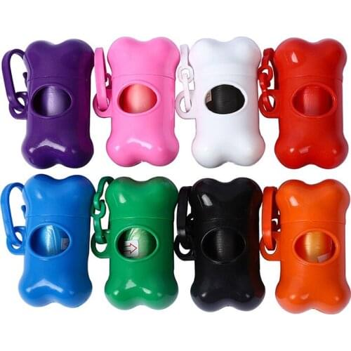 Pet Waste Poop Bags Dispenser For Dog Plastic Garbage Bag Dispenser Carrier Case Dogs Supplies Accessories