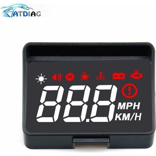 Speed Alarm X5 Car HUD Head Up Display OBD II EOBD Automatic Matching Overspeed Warning System Projector Windshield Car Voltage