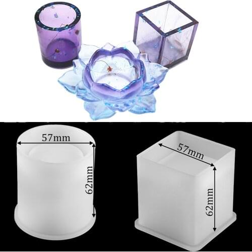 DIY Pen Container Casting Silicone Mould Crafts Storage Box Silicone UV Pendant Making Tools Crystal Epoxy Resin Mold FM2037