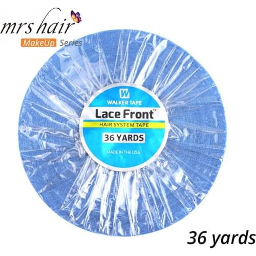 Replacement Tape Glue Strips For Tape In Hair 10 Sheets Adhesives Blue Tape Strips Double-Side Lace Front Support Tape Rolls