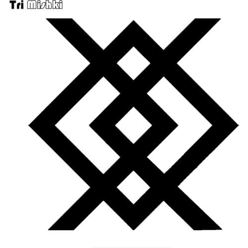 Tri mishki HZX1375 simvol Kupalo car sticker Vinyl Decals Waterproof sticker on Car Body Rear Window