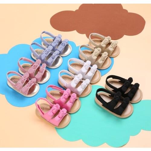 Prewalker Baby Summer Comfortable Breathable Recreational Beach Sandals 0-18 Months Newborn Bed Shoes Walking Shoes