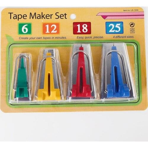 Belt Maker DIY Craft Decor Beader Hand Tools Package Edger Sewing Accessories Pull Cylinder Tape Trim Control Bias Tape Maker