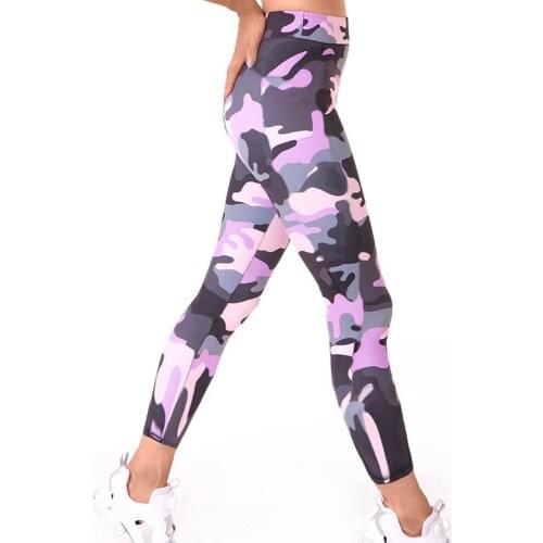 TaoBo Camouflage Print Women Fashion Yoga Pants Leggings Sport Femmes Fitness Gym Leggings High Waist Stitching Hollow Sport