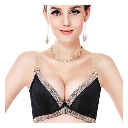 Deep V bra women gathered push up beauty salon for vice milk female underwear bra alternated A - E cup plus size