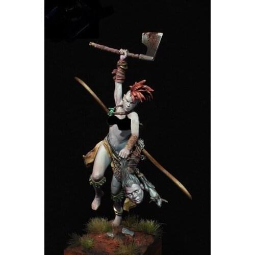1/22 Scale 80mm Unpainted Resin figure Barbarian Warrior