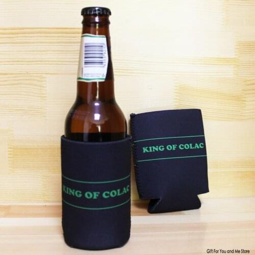 100pcs Custom Collapsible Can Cooler Folded Stubby Beer Folding Can Cooler Wedding Gift Customize Promotional Stubby Holders
