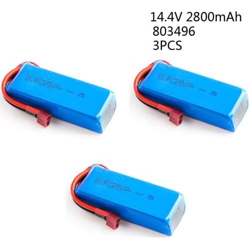 14.8V 2800mah 30C RC Lipo Battery for FT010 FT011 RC boat XT60 Plug Battery RC Helicopter Quadcopter 14.8 v Battery 4s 3pcs/lot