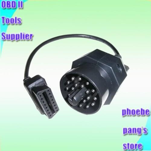 20pin to 16pin OBDII OBD II OBD 2 Diagnostic Cable for e36 e39 X5 Z3 Connector for BMW 20 PIN to OBD2 16 PIN Female Adapter