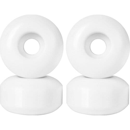 4 Pcs Skateboard PU Wheel Double Rocker Hard Wheel Action Wheel High Elastic SHR102A Street Skating Bone Wheel 55D