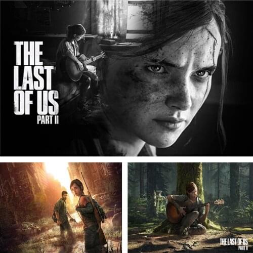 5d Diy Diamond Painting The Last of Us Game Poster Full Square Round Drill Diamond Embroidery Mosaic Joel Allie Wall Art Picture