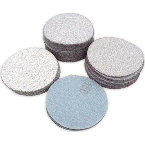 4 Inch 100mm Dry Sanding Disc Pads 60-1200 Grit Hook Loop Sandpaper Flocking Wood Polish Abrasive Tools 10-50pcs