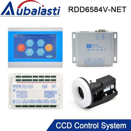 Aubalasti Ruida RDD6584V-NET Oscillating Cutting System with 7 Inch Industrial Touch Screen use for MARK Point Visual Cutting