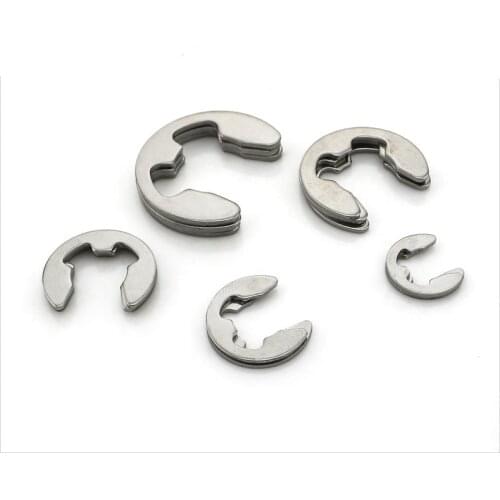 Free Shipping M1.5-M15 304 Metal Stainless Steel E-Clip Assortment Kit M3.5 Circlip Car Spare Parts Replacement