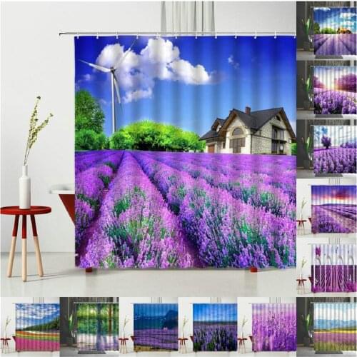 Lavender Shower Curtain Curtains In Rooms And Halls Modern Bedroom Curtains Anti-Mold Bathroom Curtains Bathroom Decoration