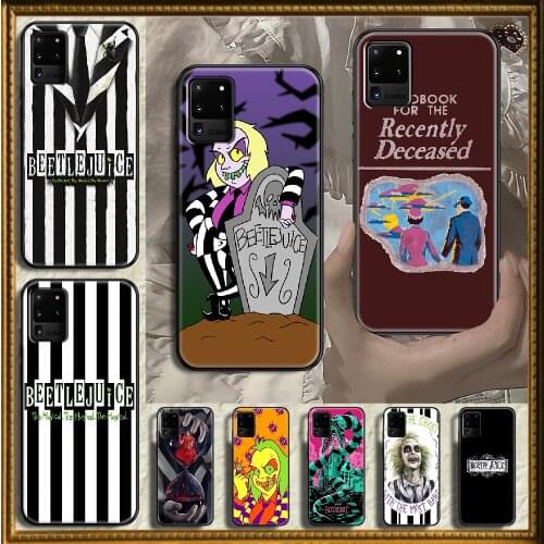 Beetlejuice Handbook Phone case For Samsung Galaxy Note 4 8 9 10 20 S8 S9 S10 S10E S20 Plus UITRA Ultra black 3D waterproof
