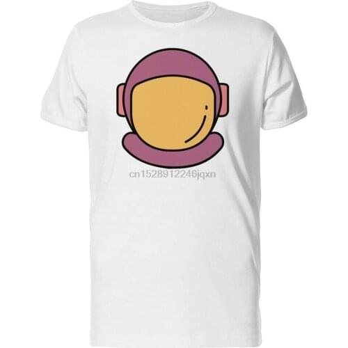 Cool Astronaut Helmet Doodle MenS Tee -Image By Gift Funny Tee Shirt