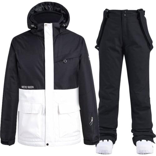 Ski Jacket Set for Men Winter Warm Ski Equipment Snowboard Jacket Outdoor Sports Windproof Waterproof Snow Jackets and Pants