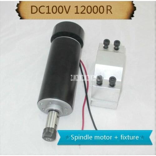 BEST! YS52-500A-100 500W DC ER11 Air-cooled Spindle Motor + Fixture, 52mm diameter CNC Carving Milling Air Cold Spindle Motor