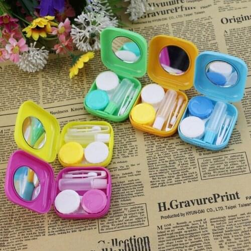 Mini Mirror Contact Lens Travel Kit Easy Carry Case Storage Holder Container Box Au27 20 Dropship