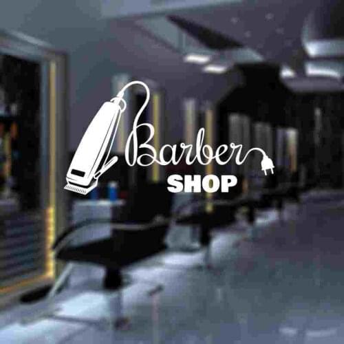 Barber Shop Sticker Customized Chop Bread Decal Posters Vinyl Wall Art Decor Windows Decoration Haircut Shavers Decals