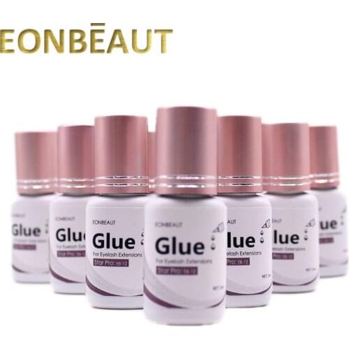 EONBEAUT New Label Eyelash Extension Glue Star Pro Type 1s Fast Drying Pink Cap Makeup Tool Black Adhesive Retention Wholesale