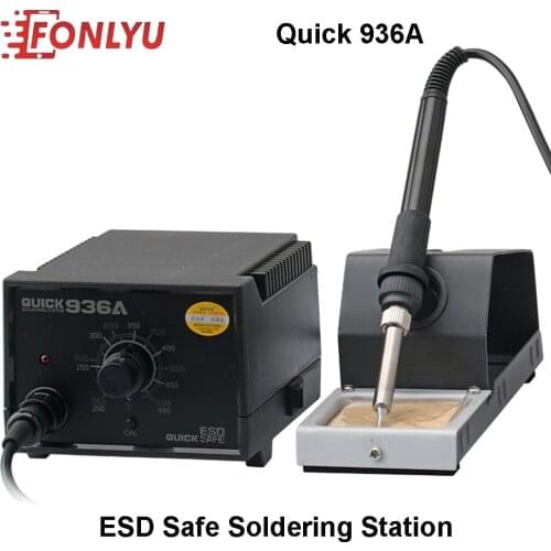 QUICK 936A 60W ESD Soldering Station Constant Temperature Welding Soldering Iron SMD Rework Station Original Quality