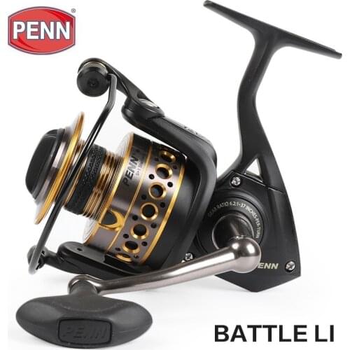 Original Penn Battle Ii Btl 2500-8000 Spinning Fishing Reel 6bb Big Sea Saltwater Boat Fishing Gear Ht-100 Drag Fishing Reel