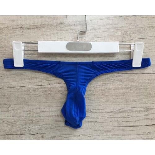 Men Underwear Sexy Male Panties Male Ropa Interior Hombre Man Underpants Low Waist Solid Breathable Penis Pouch U Convex Briefs