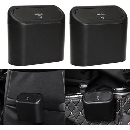 Universal Car Dust Case Box Auto Interior Organizer Case Garbage Dust Tidying Box Hanging Car Trash can Storage Bin Accessories