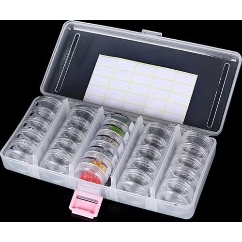25/50/75/100 Bottles Diamond Painting Storage box Diamond Painting Accessories Beads Container Mosaic Storage boxes Tools