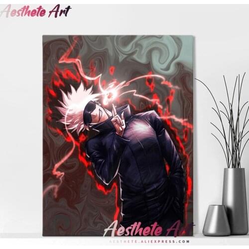 Jujutsu Kaisen Satoru Gojo Anime Home Decor Canvas Painting Wall Pictures Living Room Decoration Art Posters Prints