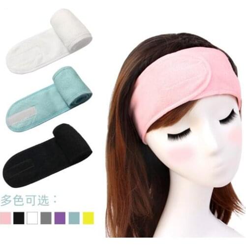 200pcs/lot Magic Tape Facial Hairband Wash Face Hairlace Headband Make Up Wrap Hairband Makeup Cosmetic Shower Sport Hair Band