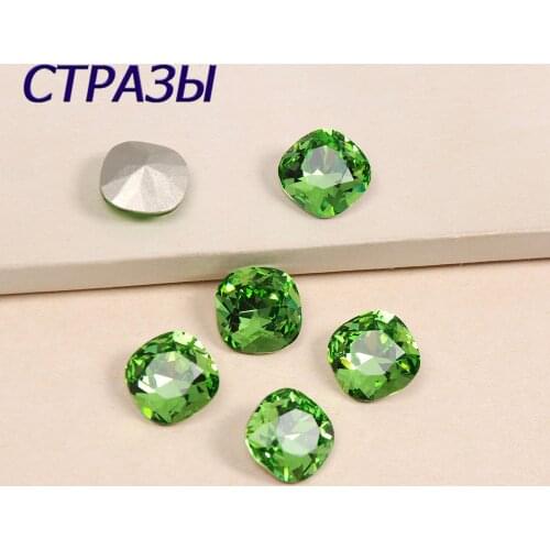 4470 Peridot Glitter Rhinestones Crystal Point back Strass Sewing or Fabric DIY Decoration K9 Glass Diamond Nail Art Stone