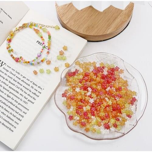 6.5mm 20pcs Arcylic Beads Natural Arcylic Pandent For Decration Women Handmade DIY Bracelet Jewerly Making Accessories
