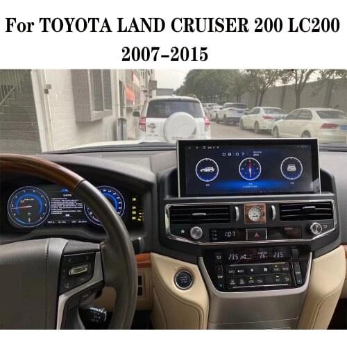 12.3" Android 10 Car 2 Din GPS Radio GPS Navigation Head Unit For TOYOTA LAND CRUISER 200 LC200 2007-2015 Car Autoradio Player
