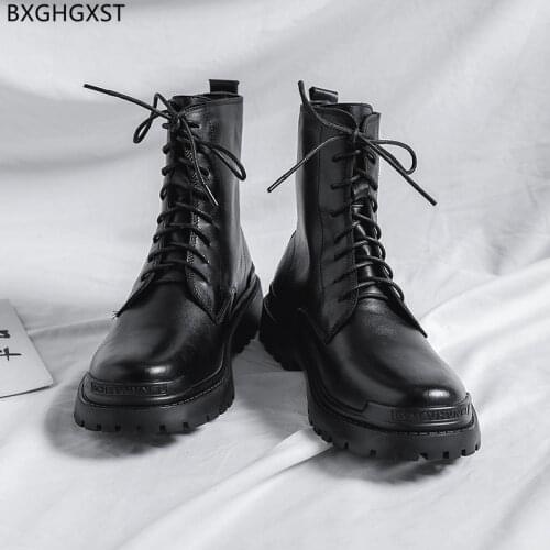 Ankle Boots for Men Male Designer Shoes Motorcycle Boots Men Martin Boots Man Leather Casual Shoes for Man 2021 Zapatos Hombre