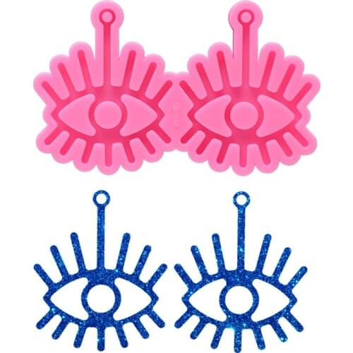 Big Eyes Keychains Glossy Molds Resin Silicone Mold Fashion Jewelry Necklace Charms Making DIY Earring Pendant