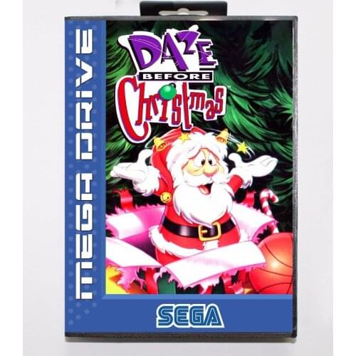 Daze Before Christmas 16 bit MD Game Card With Retail Box For Sega Mega Drive