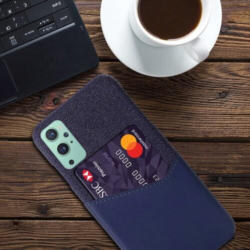 Business Cases For OnePlus 9 8 Pro Nord N10 5G Coque Febric Card Holder Cover For One Plus Nord N100 N10 5G Funda 1+9 1+8t Capa