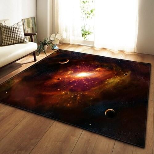 Galaxy space Alfombras Carpet universe printed Area Rug Non-slip Floor Mats For Living Room Bedroom Home Decoration Supplies