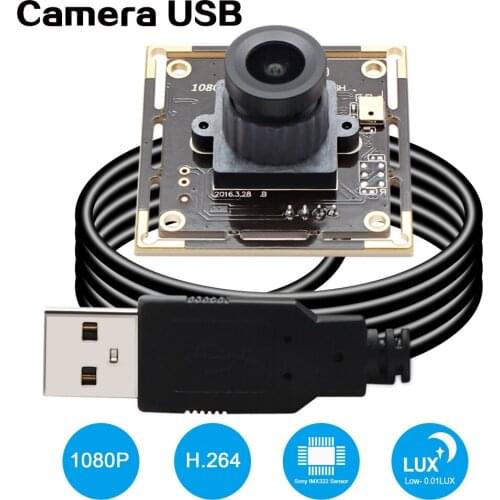 H.264 30fps 1920*1080 USB Camera Board Low illumination 0.01lux CMOS USB Web Camera with Microphone for Laptop PC Computer