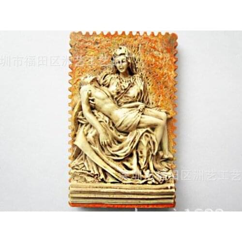 Italian Michelangelo mourning Christ statue Travel fridge stickers