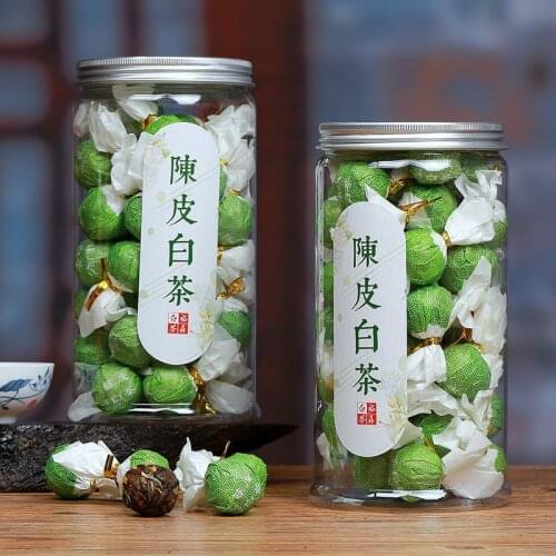 Chinese Tea Fujian Chen Pi Lao Bai Cha Compressed Mini Green Tea Fuding Old White TeaLipid-lowering and Beauty Free Shipping250g