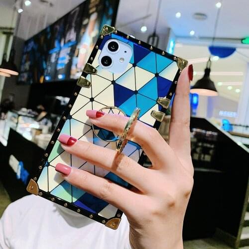 Square Case For Samsung A51 A70 S10 Plus S10e S20 Ultra S20 Plus A7 2018 Note10 Plus M30 A50 A20 A30 A10 Note 9 Blue Light Cover